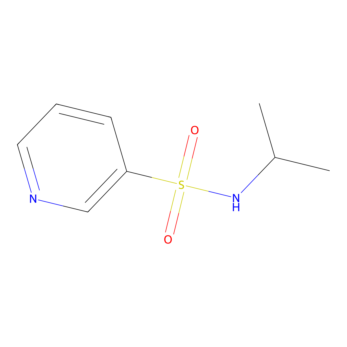 N-isopropylpyridine-3-sulfonamide molecular structure, CAS 17432-04-1