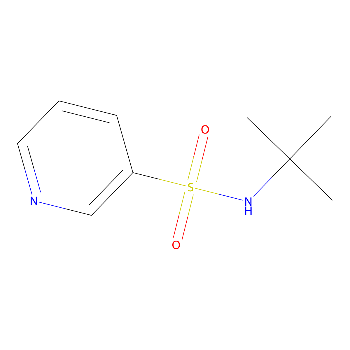 N-tert-Butylpyridine-3-sulfonamide molecular structure, CAS 17432-06-3