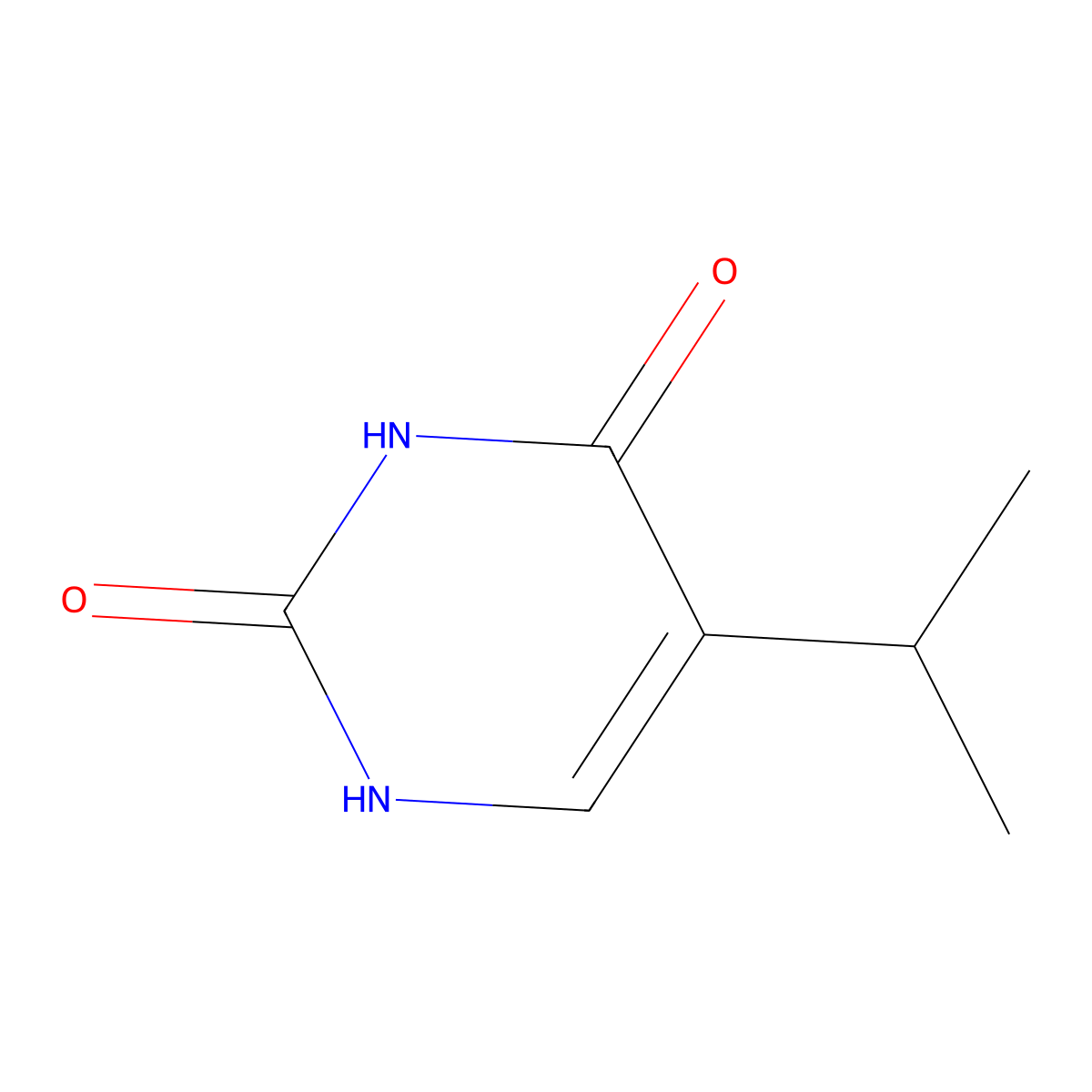 5-Isopropyluracil molecular structure, CAS 17432-95-0