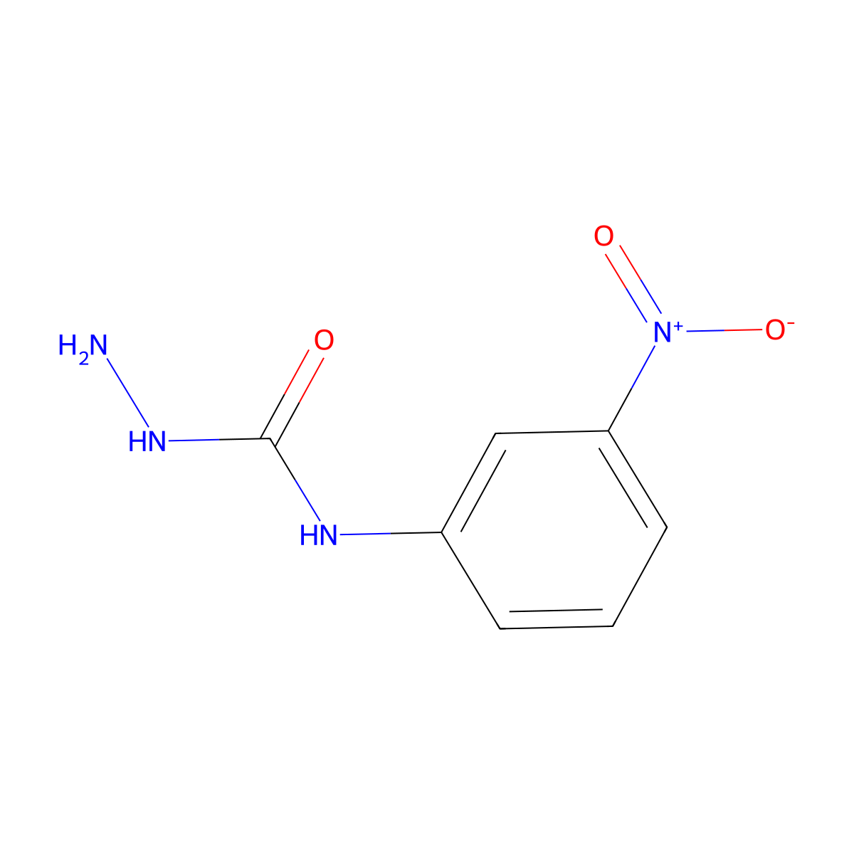 N-(3-Nitrophenyl)hydrazinecarboxamide molecular structure, CAS 17433-92-0