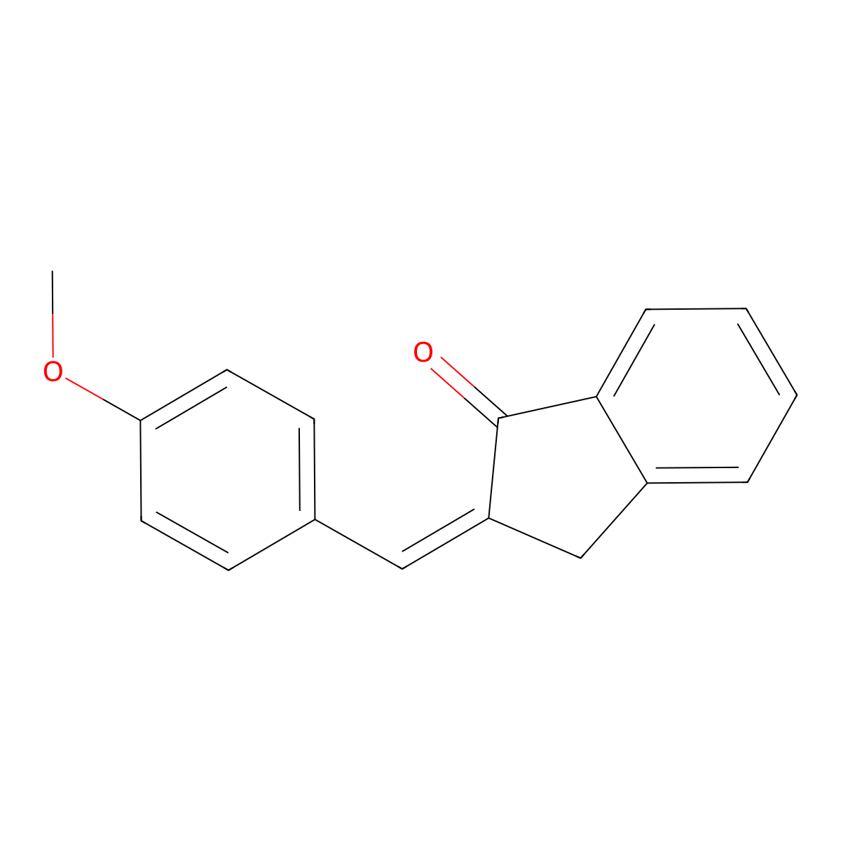 2-(4-Methoxybenzylidene)indan-1-one molecular structure, CAS 17434-24-1