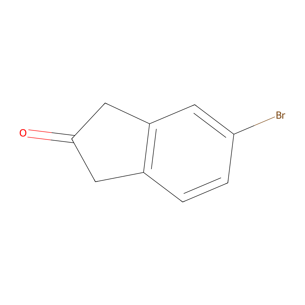 5-Bromo-1H-inden-2(3H)-one molecular structure, CAS 174349-93-0