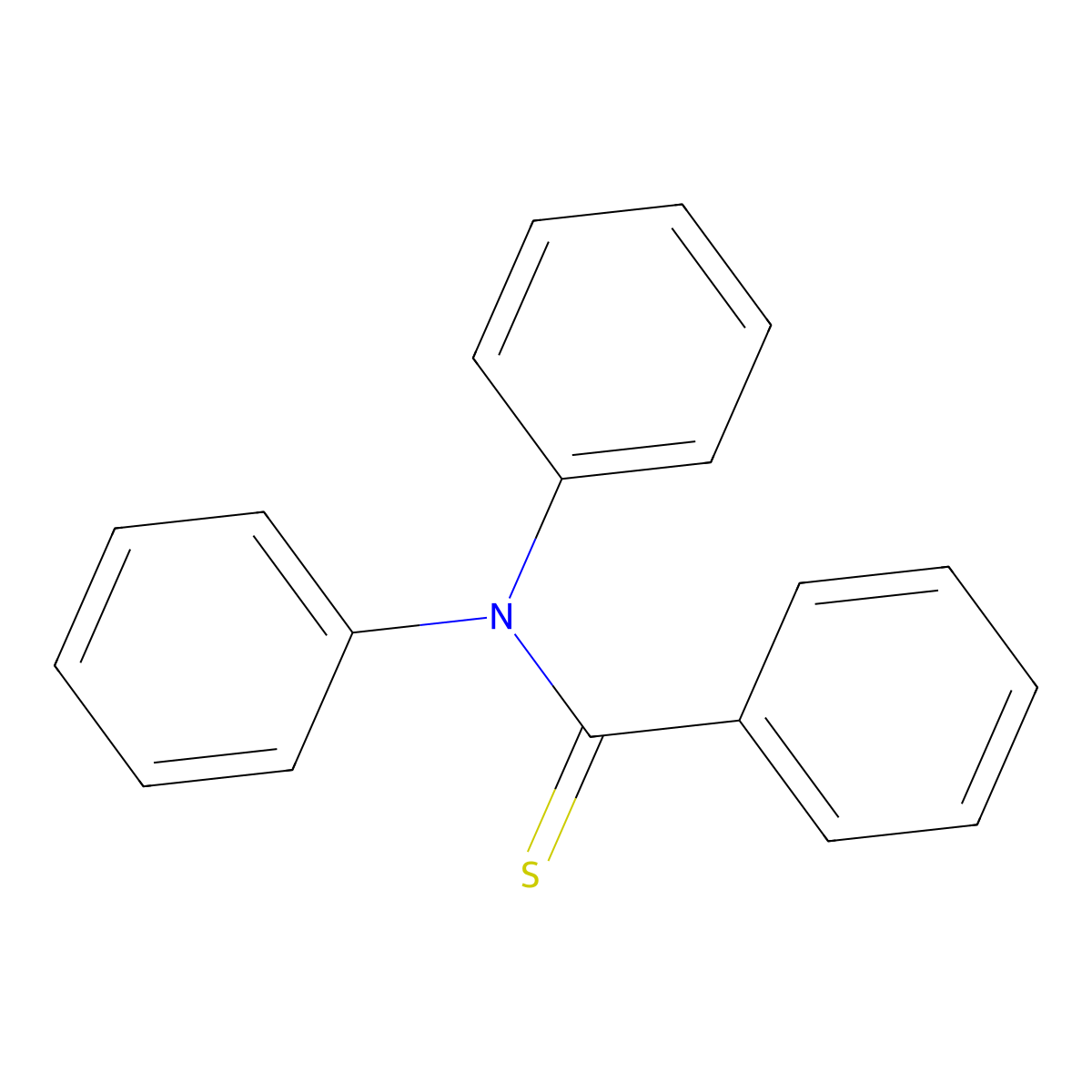 N,N-Diphenyl-thiobenzamide molecular structure, CAS 17435-12-0