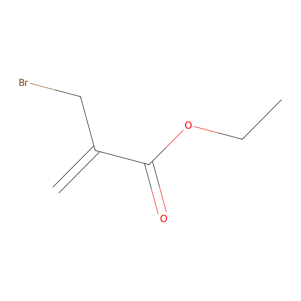 2-(Bromomethyl)acrylic acid ethyl ester molecular structure, CAS 17435-72-2