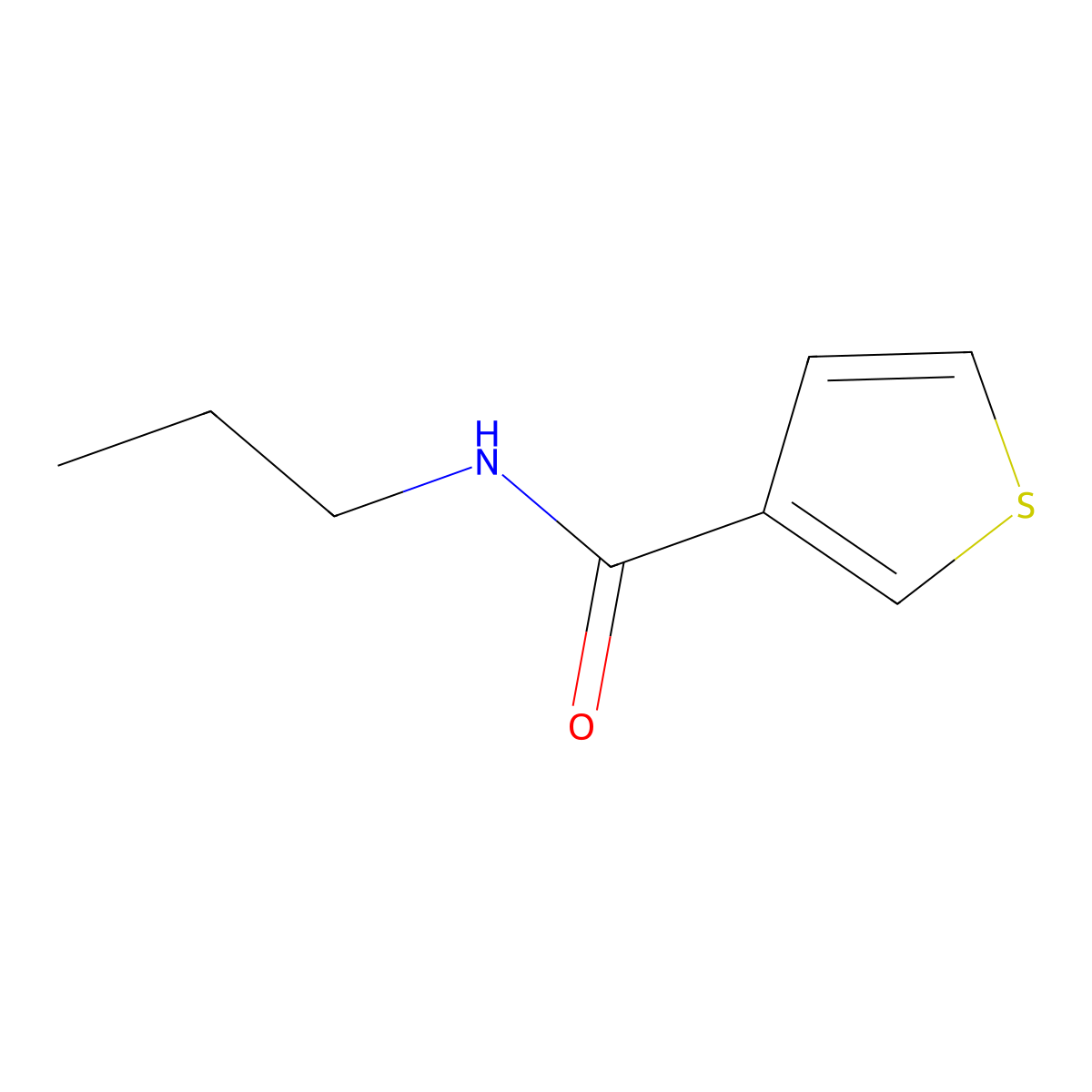 N-Propylthiophene-3-carboxamide molecular structure, CAS 174359-80-9