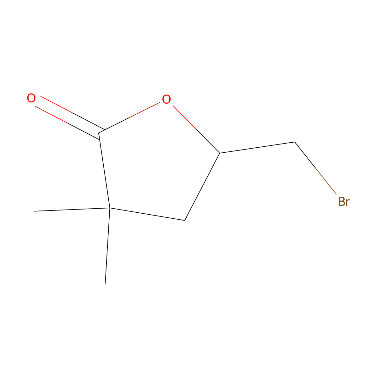 5-(Bromomethyl)-3,3-dimethyloxolan-2-one molecular structure, CAS 174362-60-8