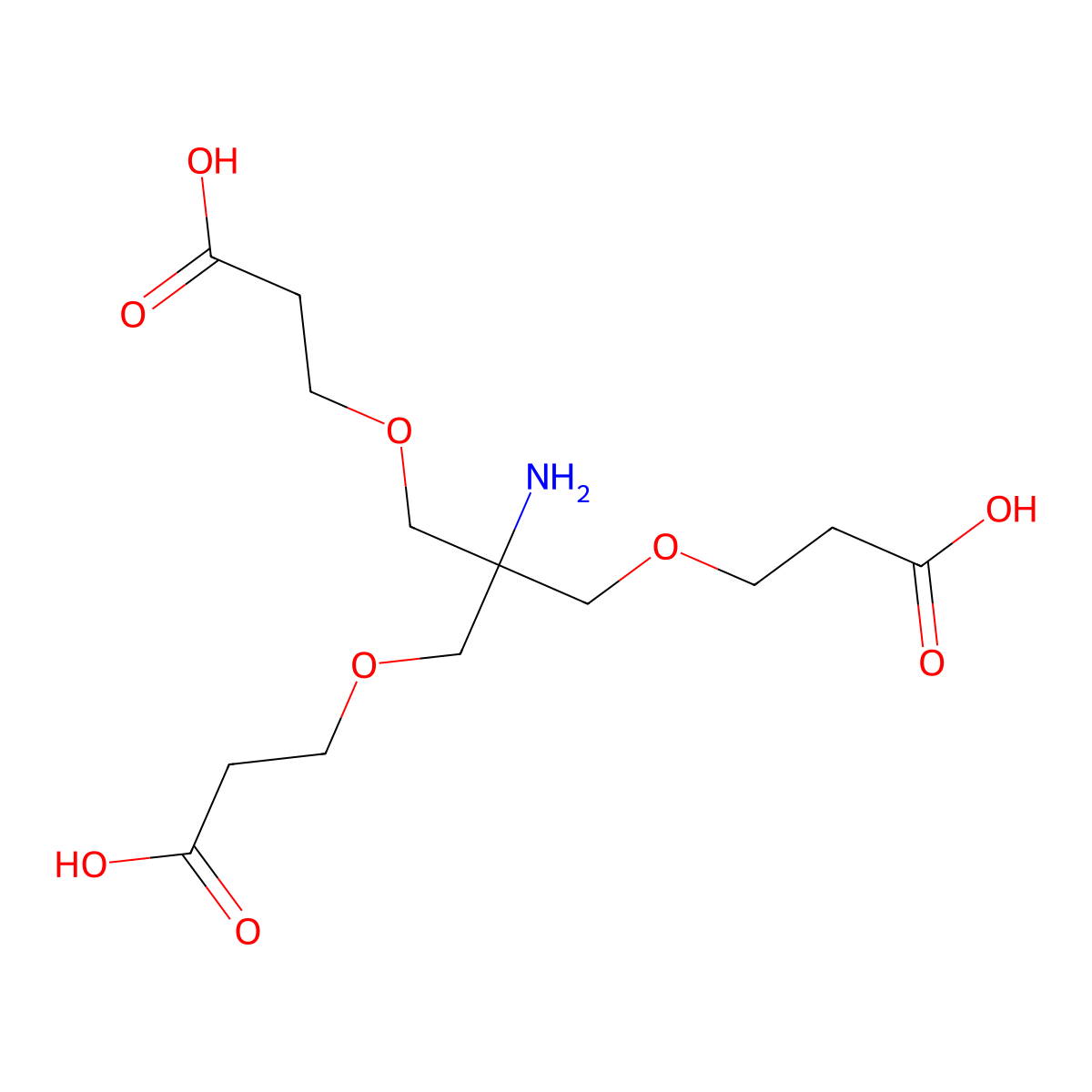 Amino-Tri-(carboxyethoxymethyl)-methane molecular structure, CAS 174362-95-9