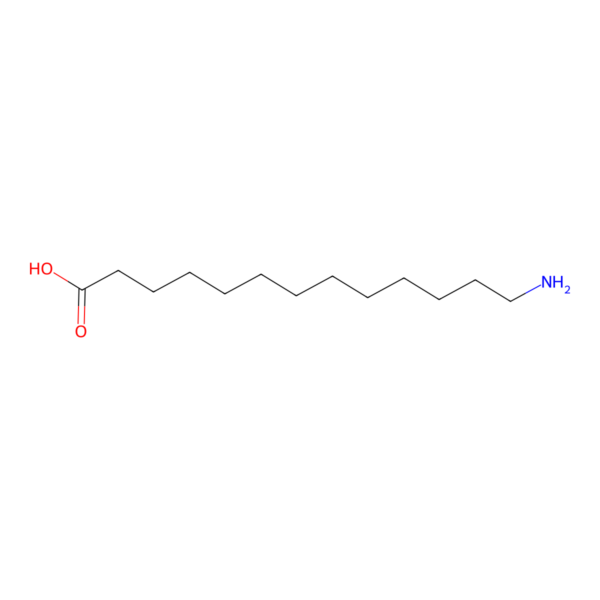 13-Aminotridecanoic acid molecular structure, CAS 17437-19-3