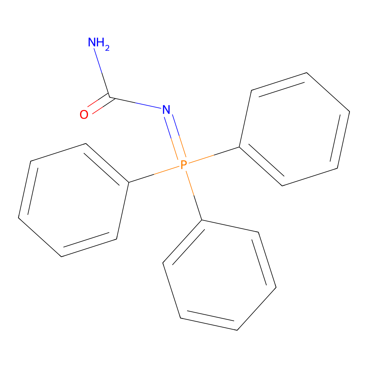 (Triphenyl-phosphanylidene)urea molecular structure, CAS 17437-49-9