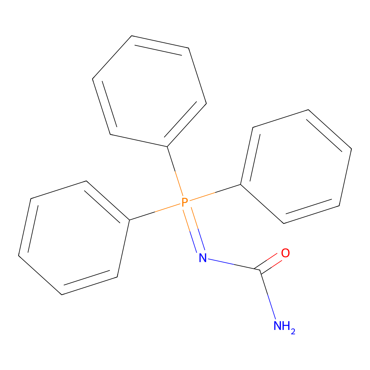 (Triphenyl-phosphanylidene)urea molecular structure, CAS 17437-49-9