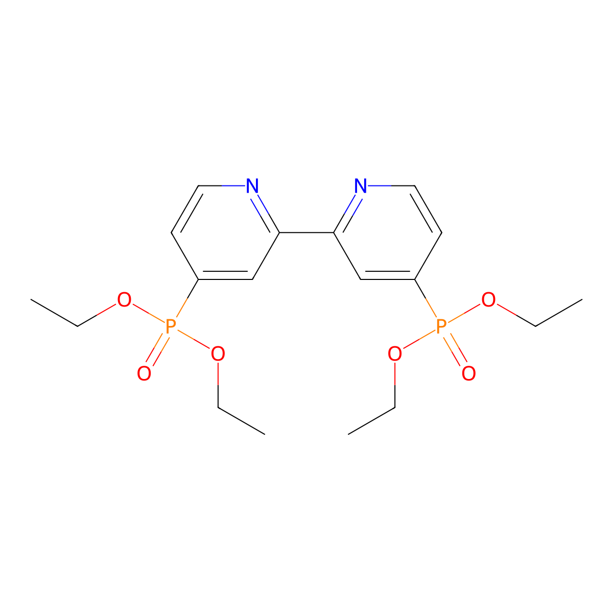 Tetraethyl (2,2'-Bipyridine)-4,4'-diylbis(phosphonate) molecular structure, CAS 174397-53-6
