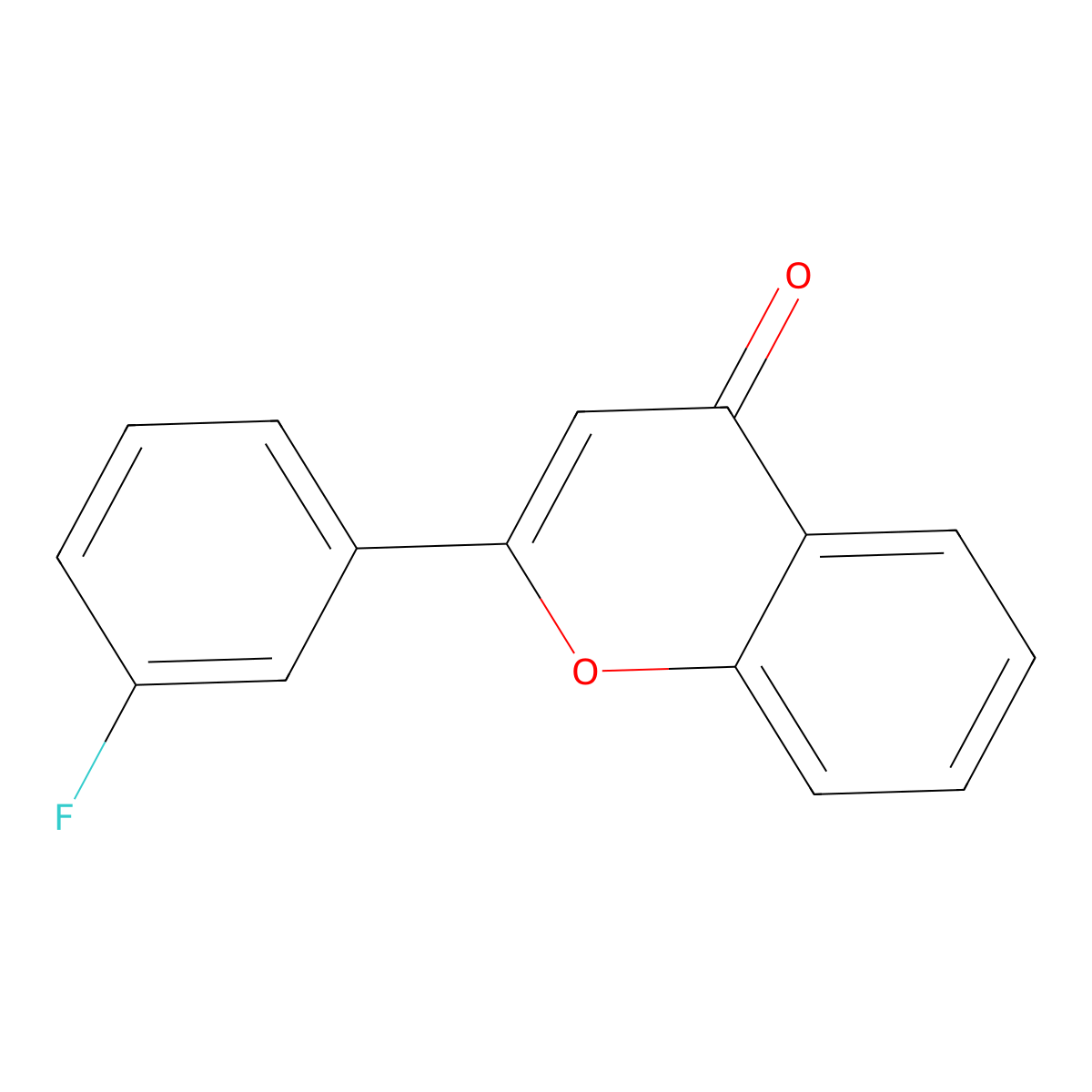 2-(3-Fluorophenyl)-4h-chromen-4-one molecular structure, CAS 1744-33-8