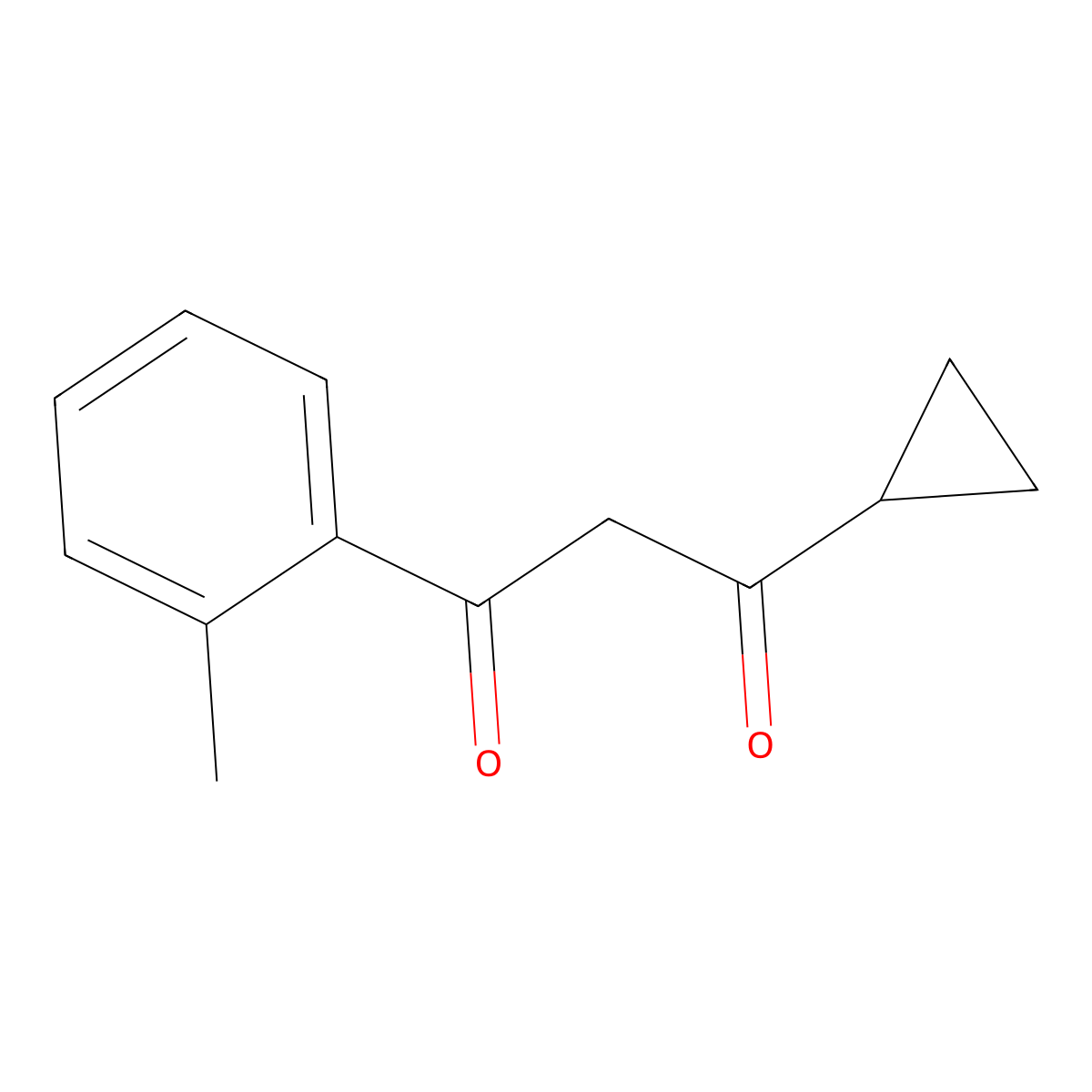 1-Cyclopropyl-3-(o-tolyl)propane-1,3-dione molecular structure, CAS 174403-72-6