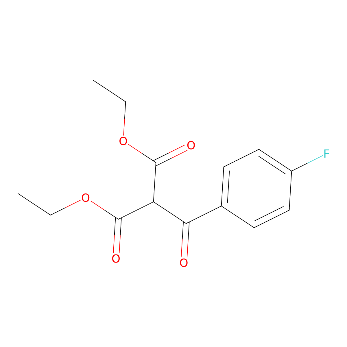Diethyl (4-fluorobenzoyl)malonate molecular structure, CAS 174403-79-3