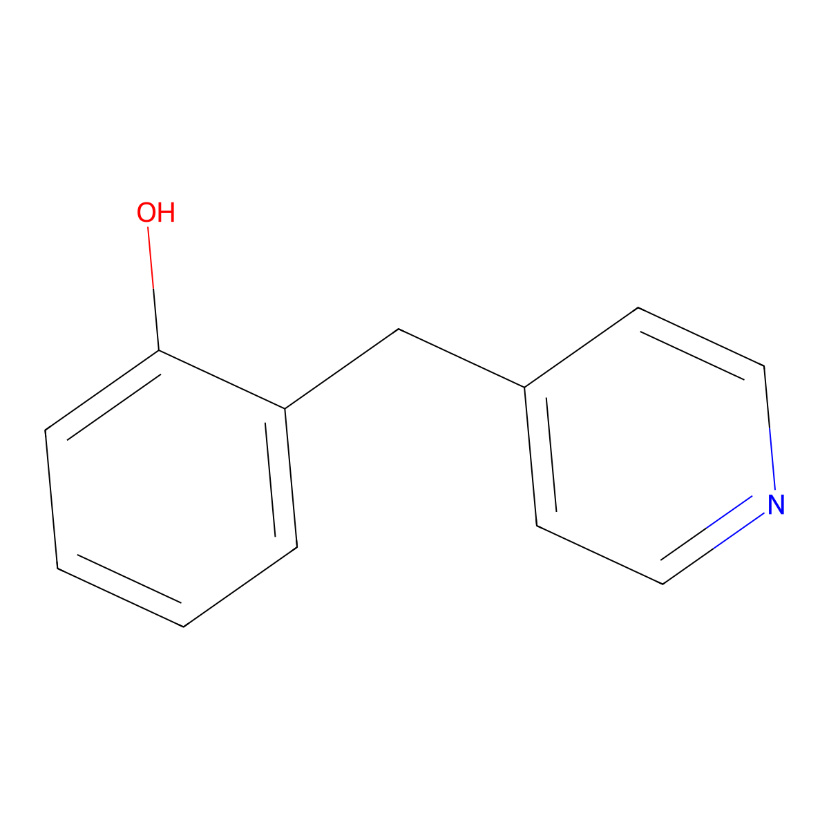 2-[(Pyridin-4-yl)methyl]phenol molecular structure, CAS 174406-31-6