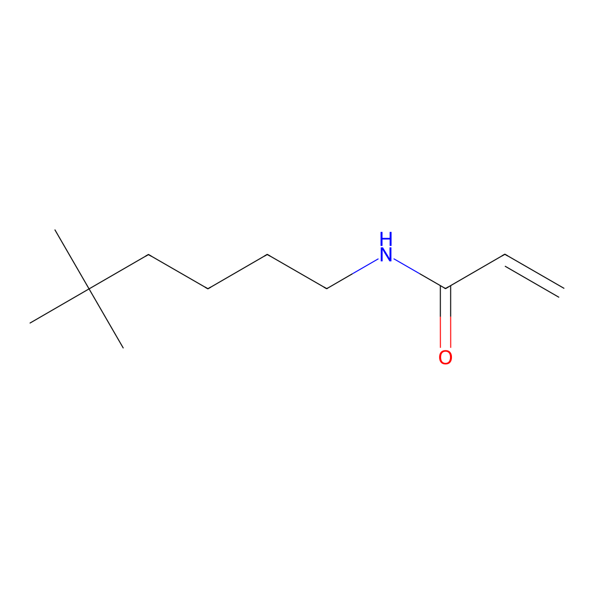 N-(5,5-dimethylhexyl)prop-2-enamide molecular structure, CAS 174408-68-5
