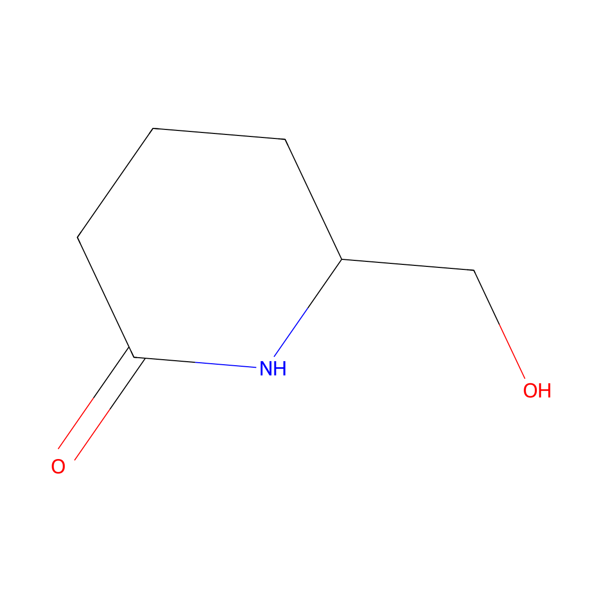 6-(Hydroxymethyl)piperidin-2-one molecular structure, CAS 174419-15-9