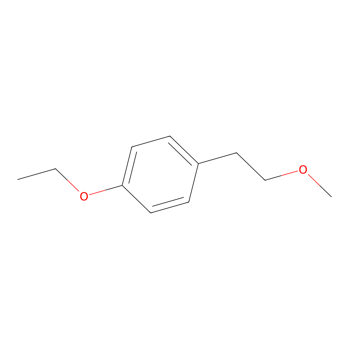 1-Ethoxy-4-(2-methoxyethyl)benzene molecular structure, CAS 174461-04-2