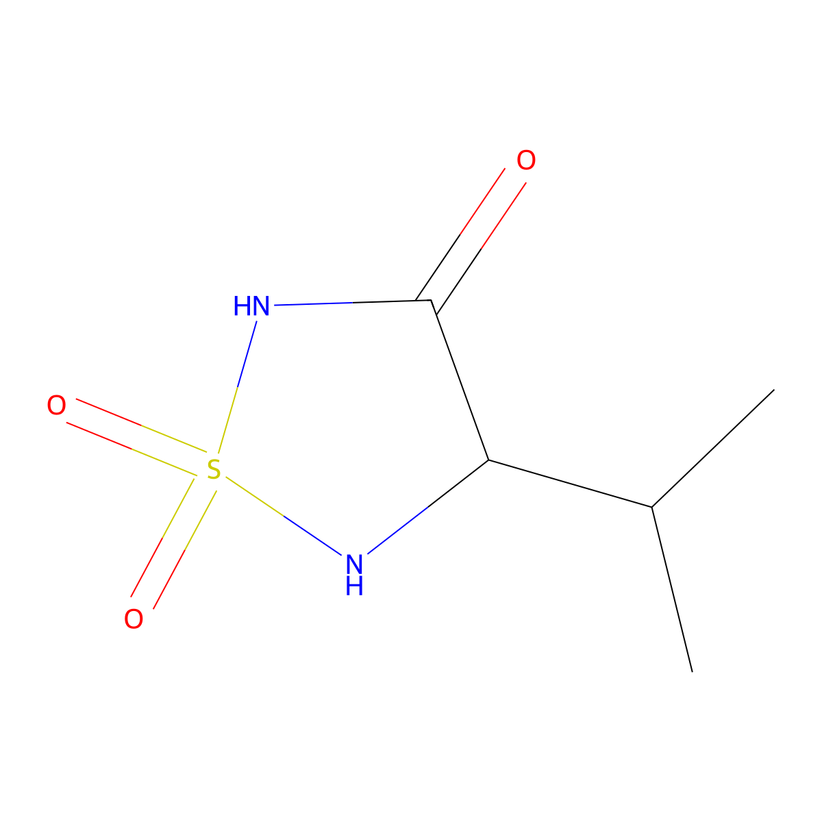 (4S)-4-(propan-2-yl)-1lambda6,2,5-thiadiazolidine-1,1,3-trione molecular structure, CAS 174466-64-9