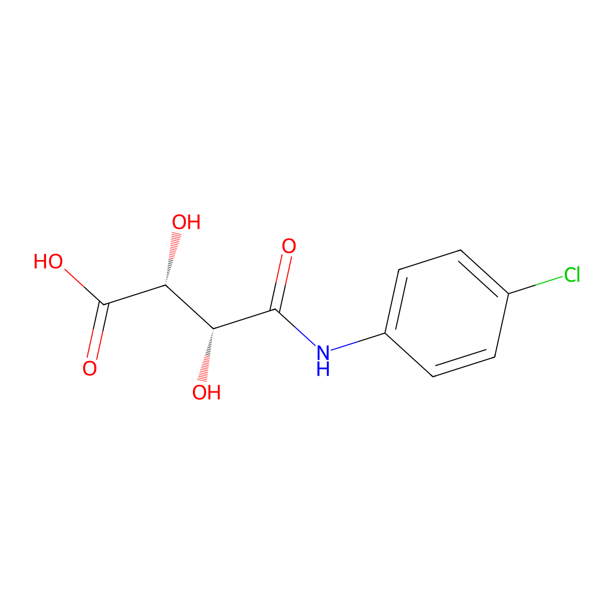 (2R,3R)-4-((4-chlorophenyl)amino)-2,3-dihydroxy-4-oxobutanoic acid molecular structure, CAS 17447-35-7
