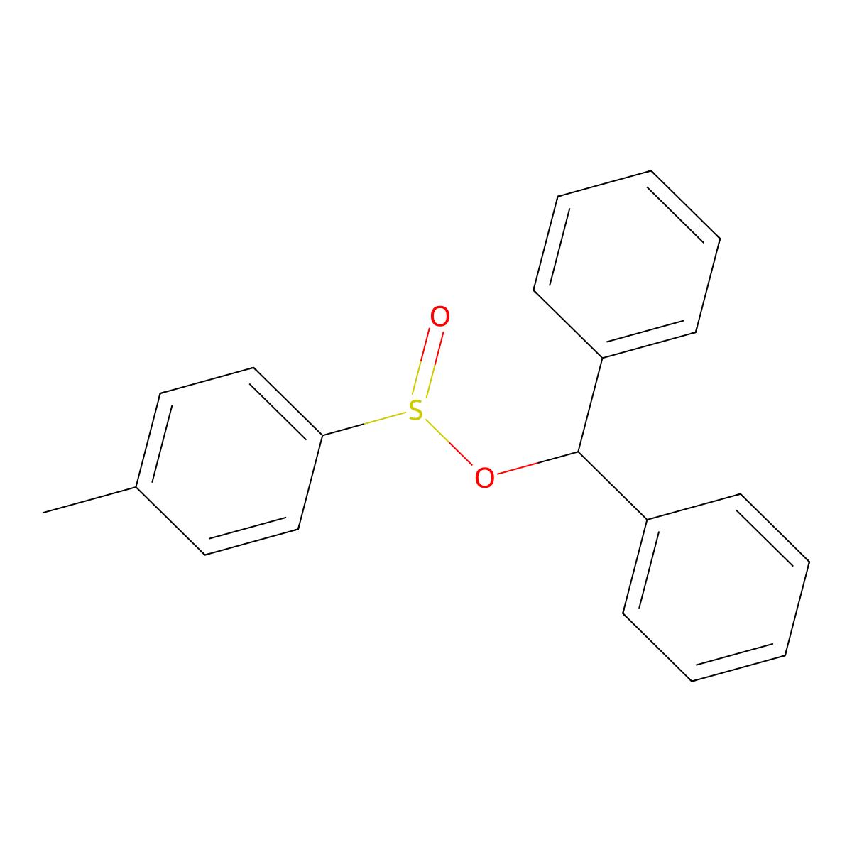 Benzhydryl 4-methylbenzenesulfinate molecular structure, CAS 17447-59-5
