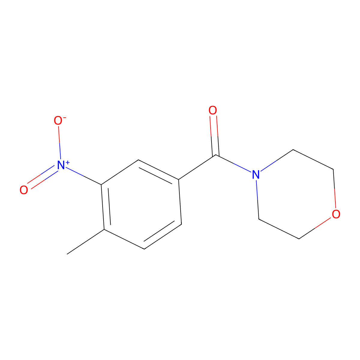 4-(4-Methyl-3-nitrobenzoyl)morpholine molecular structure, CAS 174482-85-0