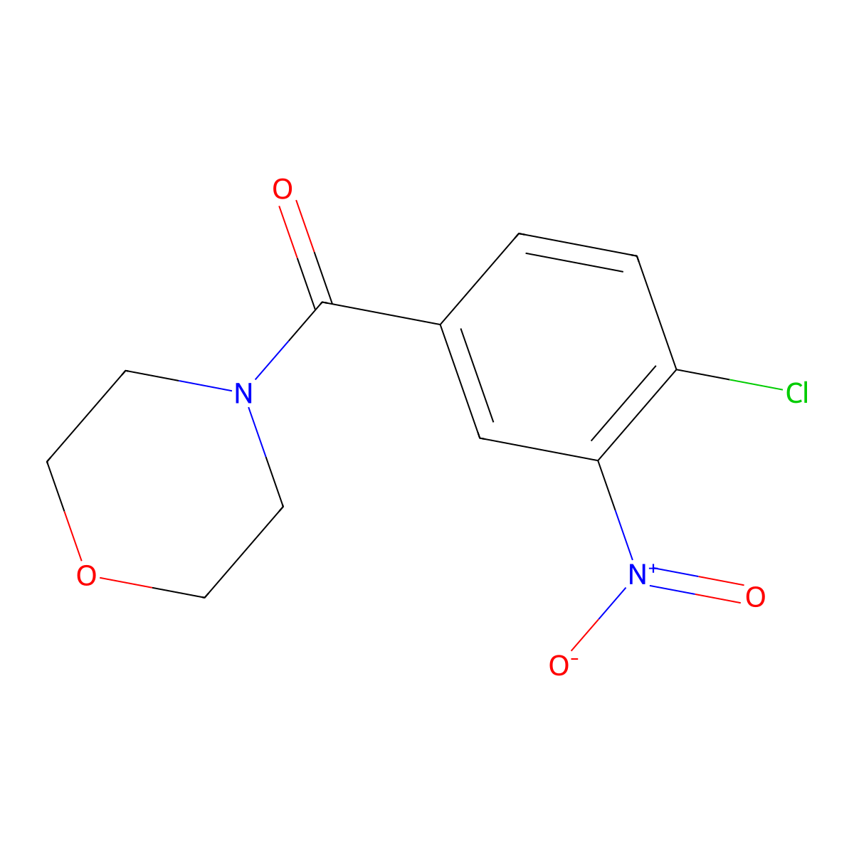 4-(4-Chloro-3-nitrobenzoyl)morpholine molecular structure, CAS 174482-89-4