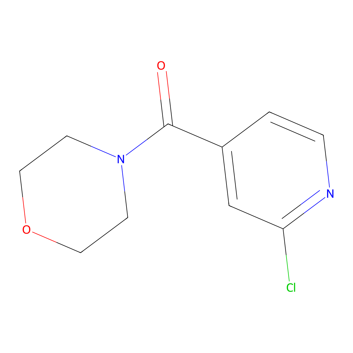 4-(2-Chloroisonicotinoyl)morpholine molecular structure, CAS 174482-98-5