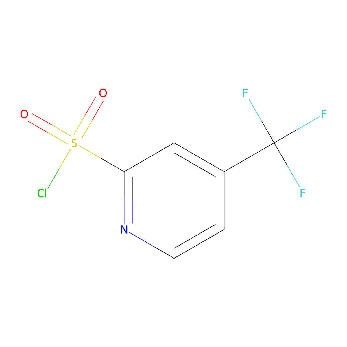 4-(Trifluoromethyl)pyridine-2-sulfonyl chloride molecular structure, CAS 174485-71-3