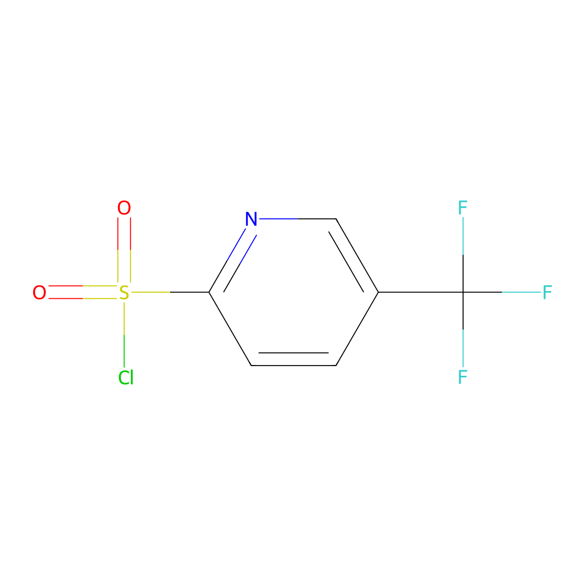 5-(Trifluoromethyl)-2-pyridinesulfonyl chloride molecular structure, CAS 174485-72-4