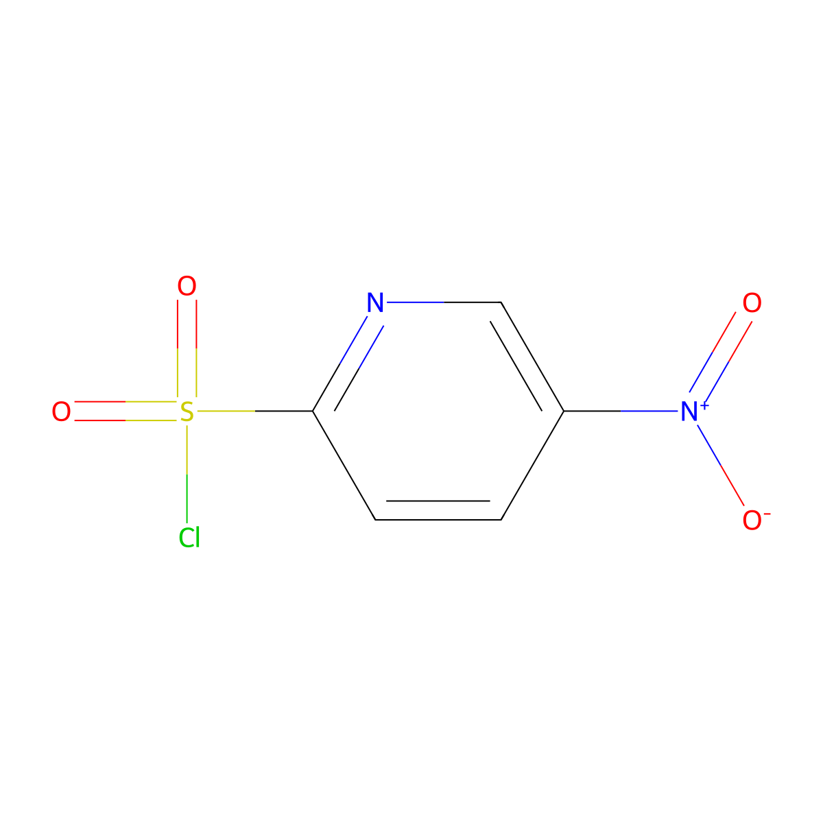 5-Nitropyridine-2-sulfonyl chloride molecular structure, CAS 174485-82-6