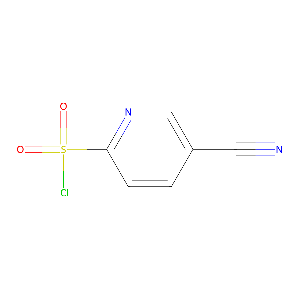 5-Cyanopyridine-2-sulfonyl chloride molecular structure, CAS 174486-12-5