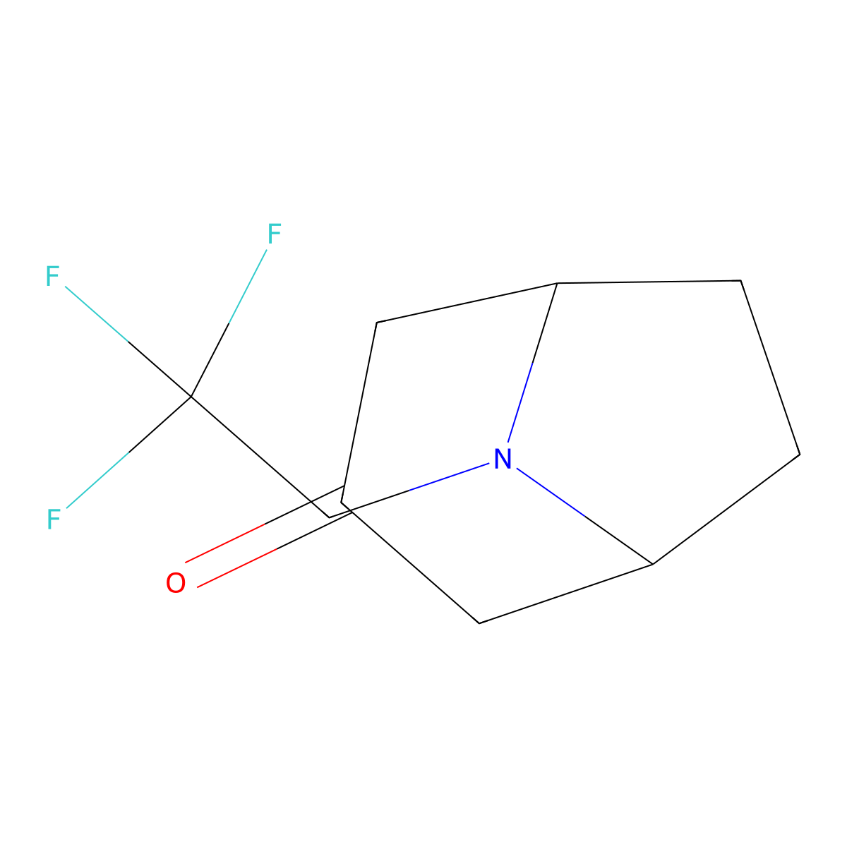 8-(2,2,2-Trifluoroethyl)-8-azabicyclo[3.2.1]octan-3-one molecular structure, CAS 174487-09-3