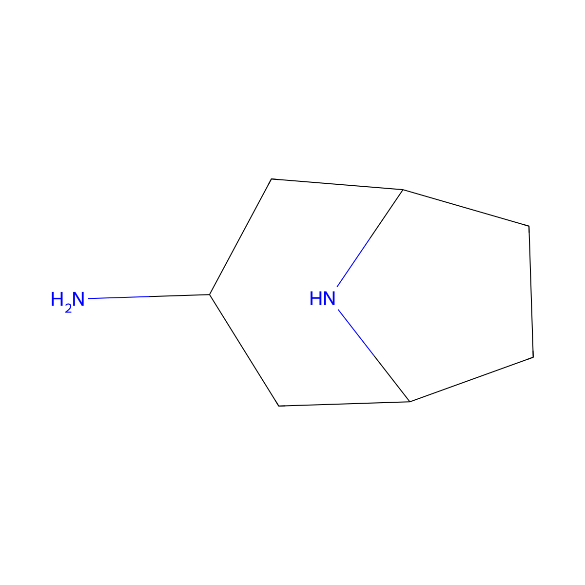 8-Azabicyclo[3.2.1]octan-3-amine molecular structure, CAS 174487-22-0