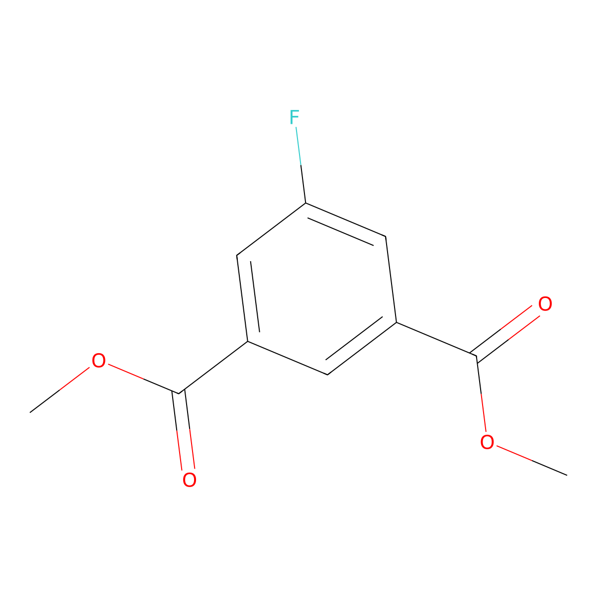 Dimethyl 5-fluoroisophthalate molecular structure, CAS 17449-48-8