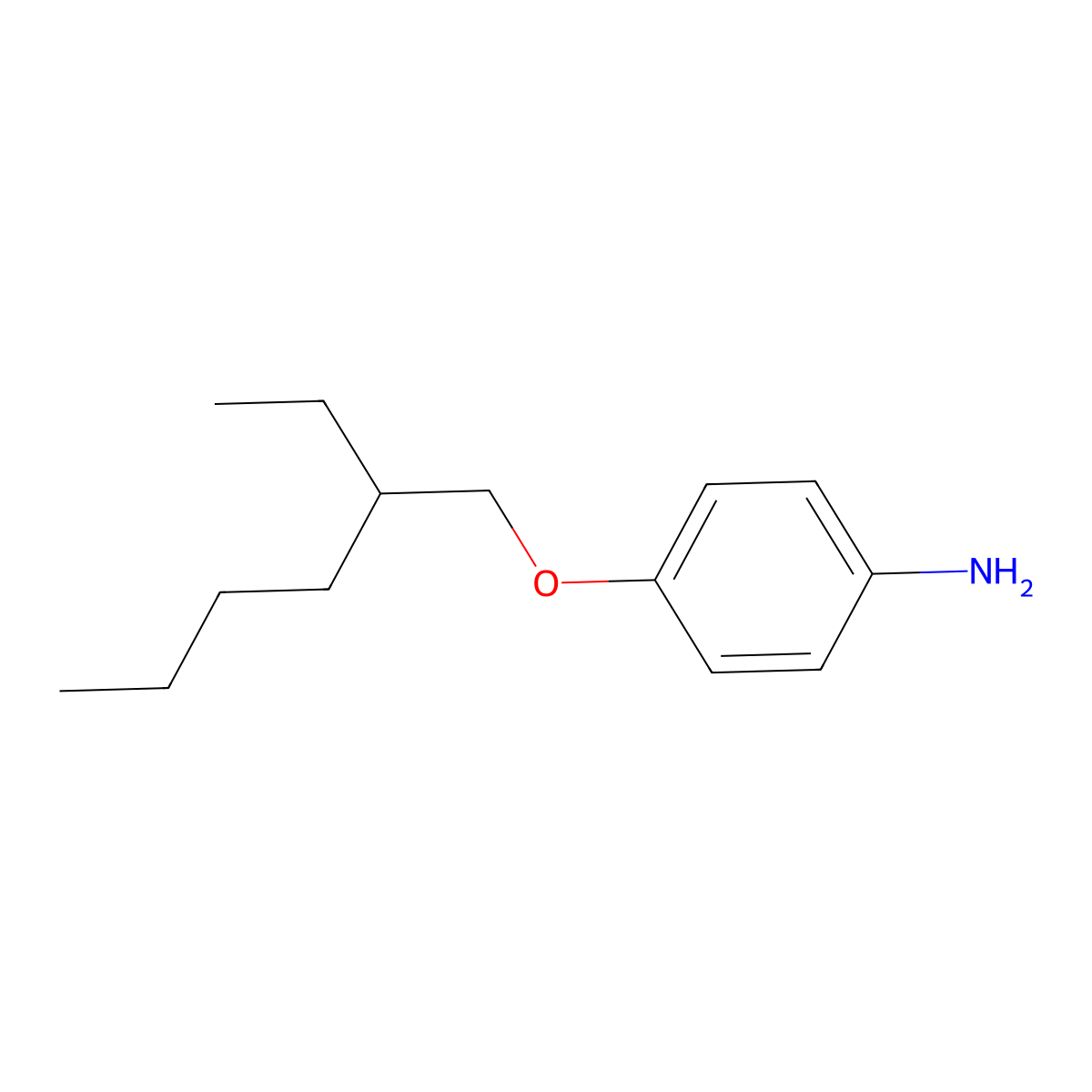 4-[(2-Ethylhexyl)oxy]aniline molecular structure, CAS 174493-51-7