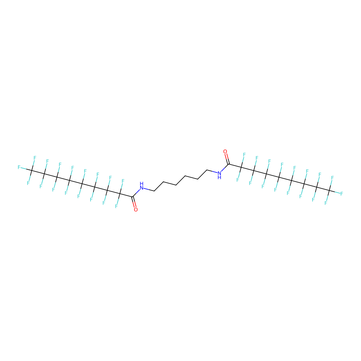 N,N'-bis(Perfluorononanoyl)1,6-hexanediamine molecular structure, CAS 174495-83-1