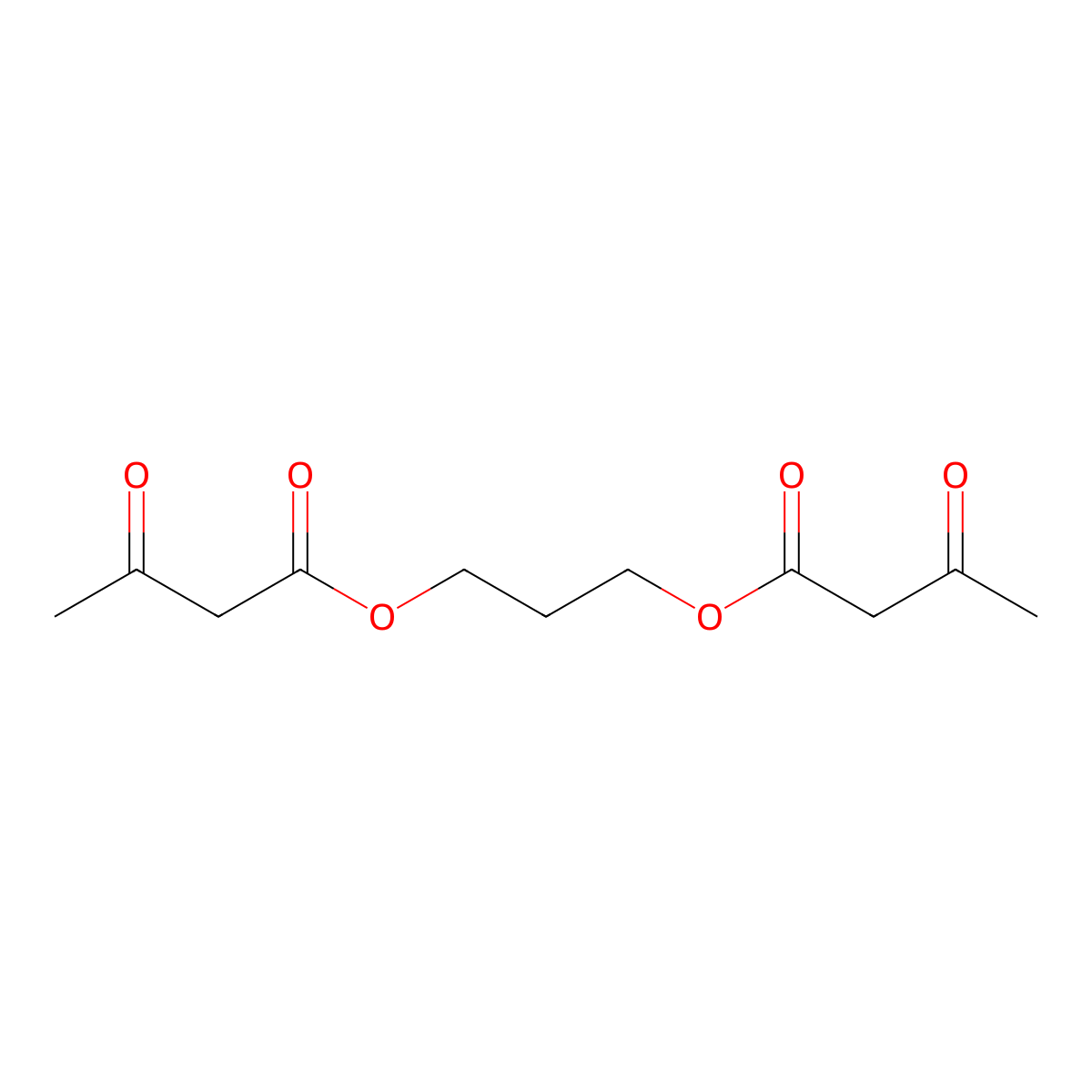 Propane-1,3-diyl bis(3-oxobutanoate) molecular structure, CAS 174498-06-7