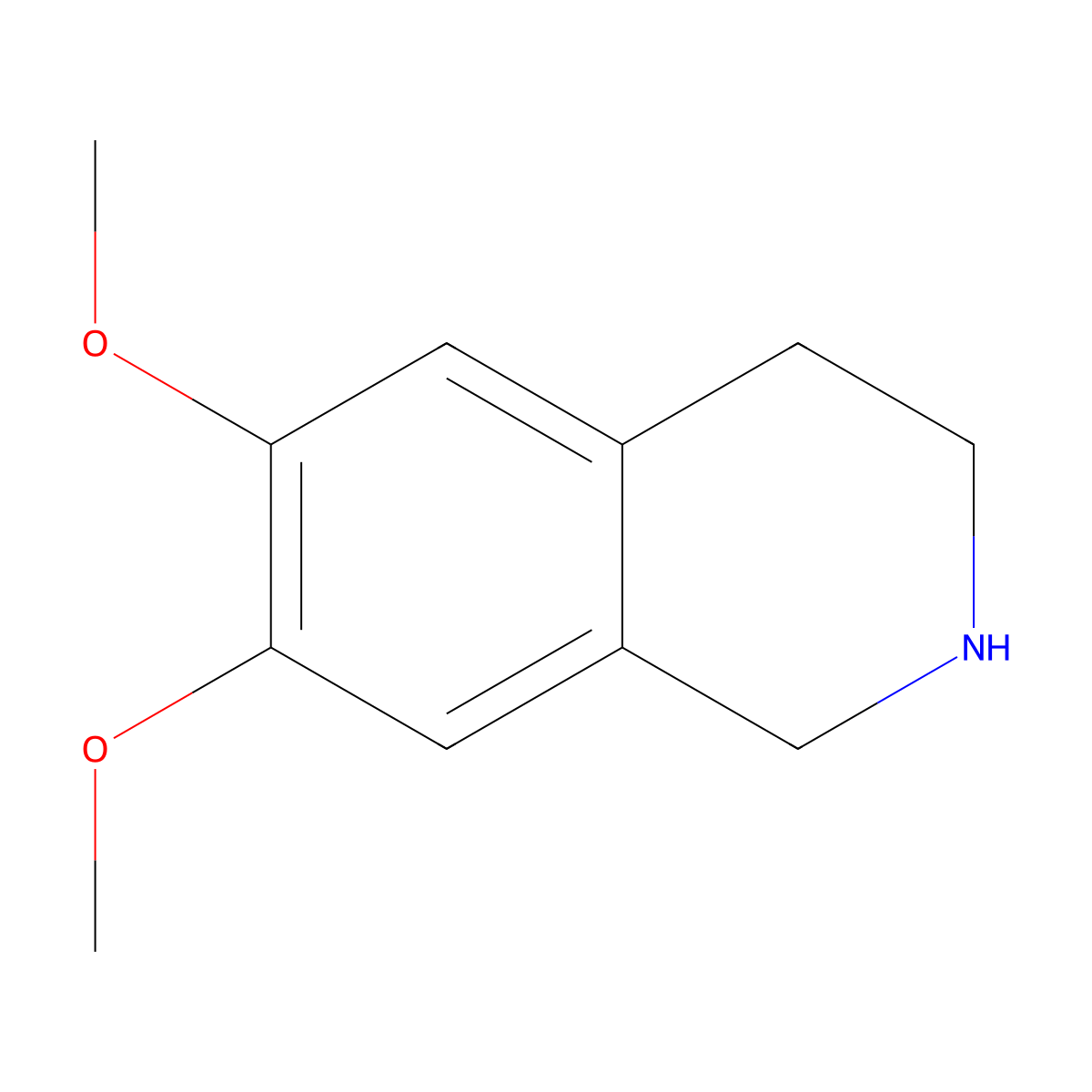 6,7-Dimethoxy-1,2,3,4-Tetrahydroisoquinoline molecular structure, CAS 1745-07-9