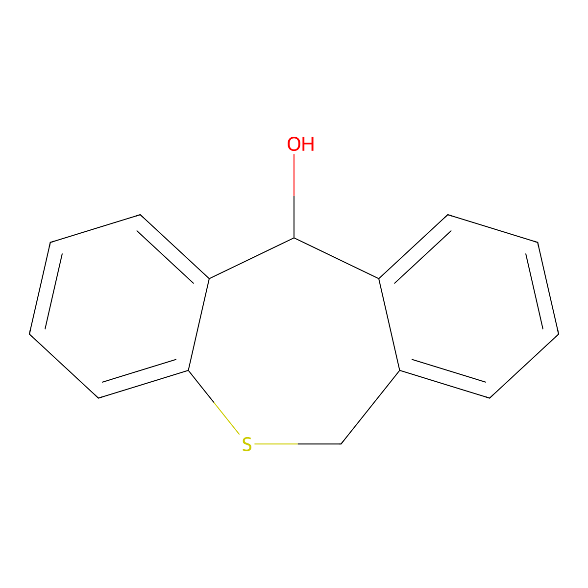 6,11-Dihydrodibenzo[b,e]thiepin-11-ol molecular structure, CAS 1745-46-6