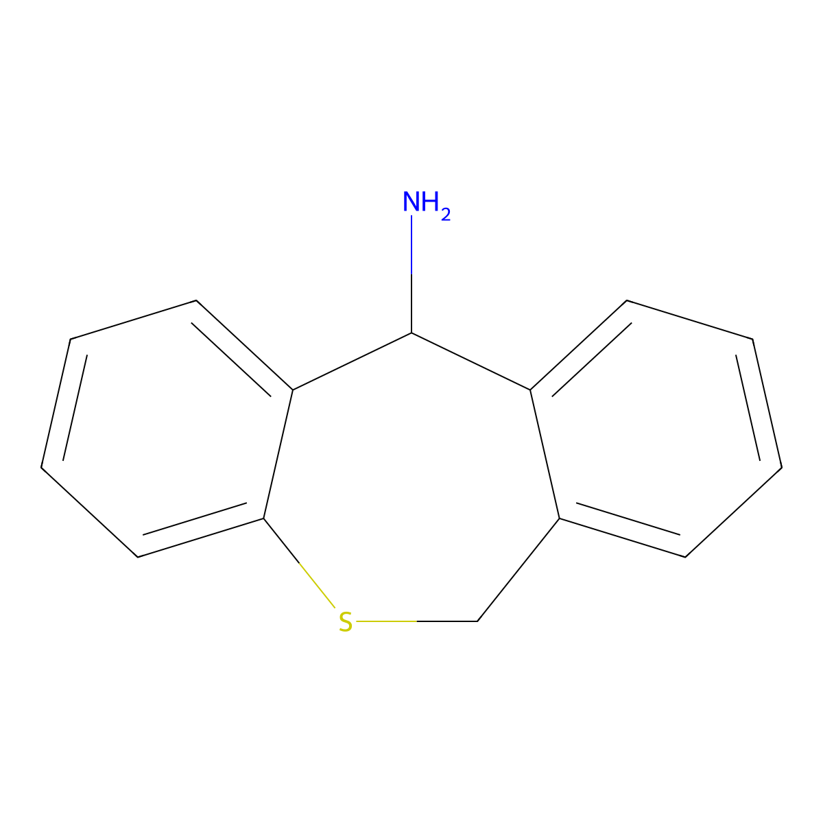 6,11-Dihydrodibenzo[b,e]thiepin-11-amine molecular structure, CAS 1745-53-5