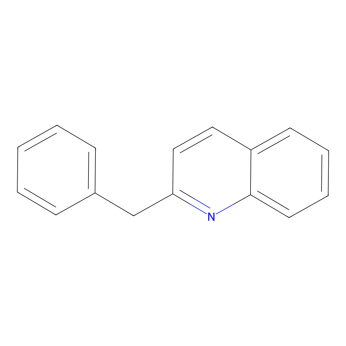 2-Benzylquinoline molecular structure, CAS 1745-77-3