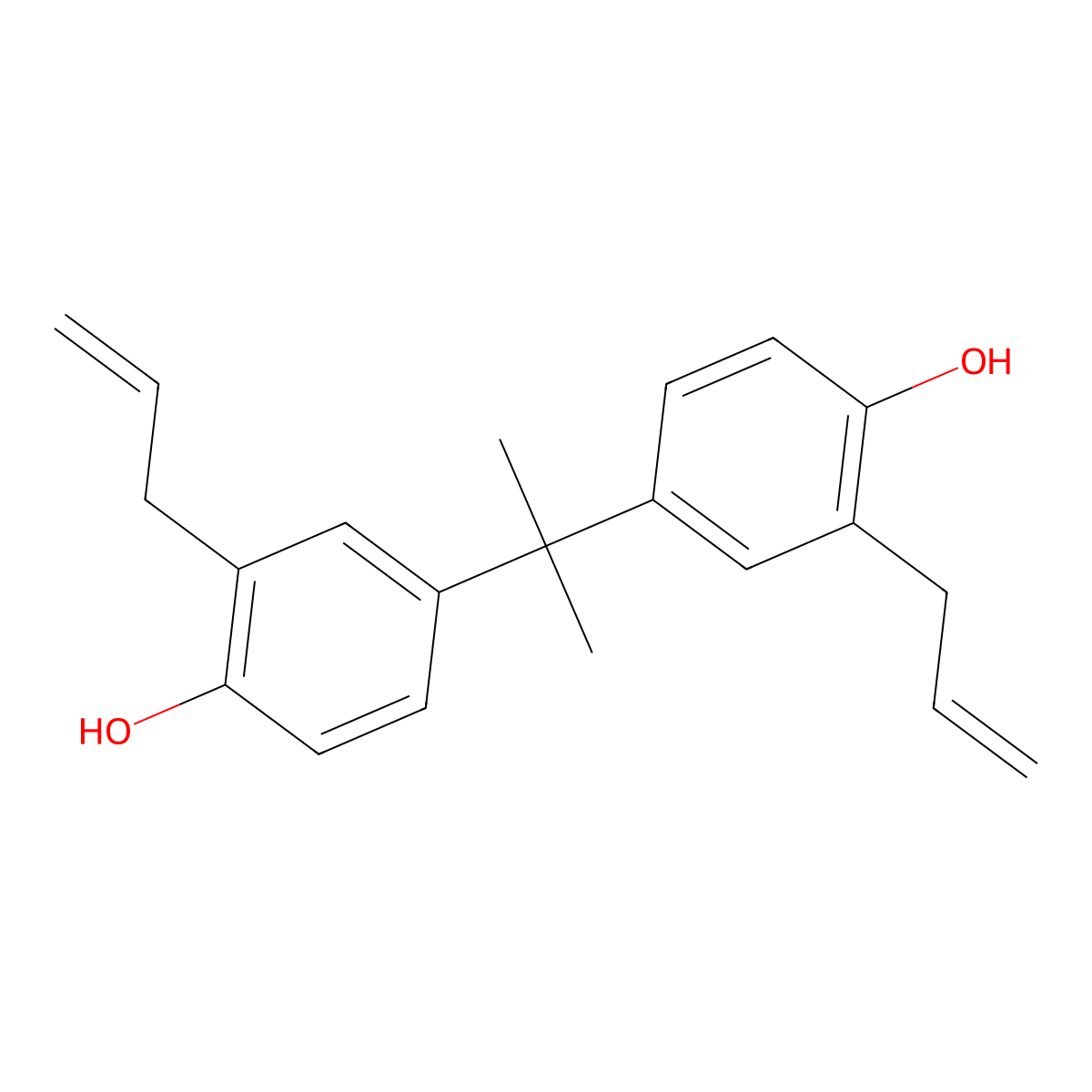Phenol, 4,4'-(1-methylethylidene)bis(2-(2-propen-1-yl)- molecular structure, CAS 1745-89-7