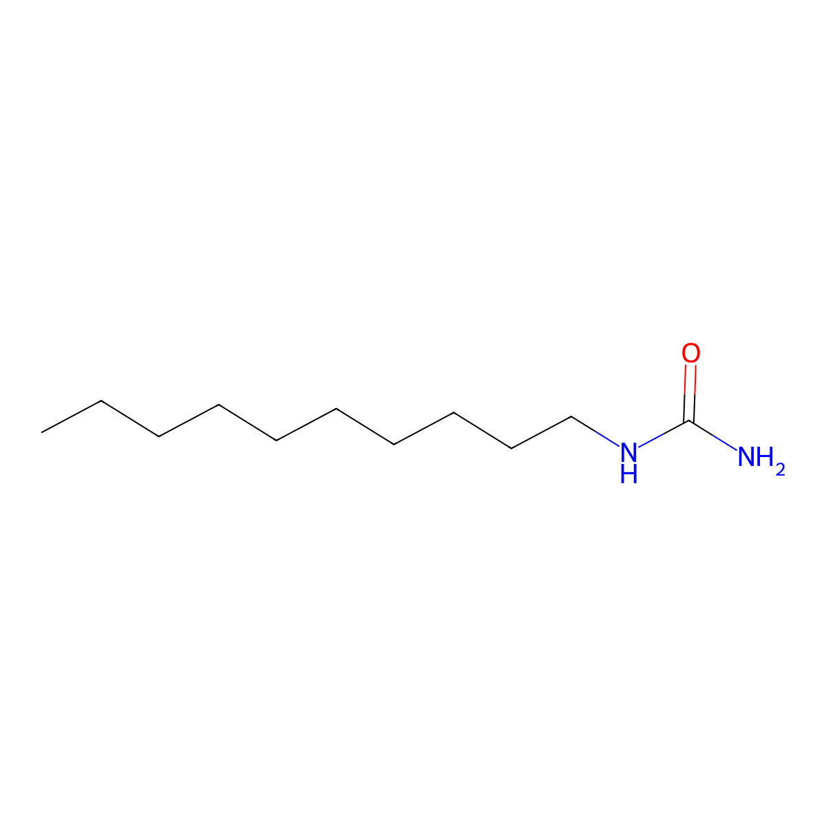 1-Decylurea molecular structure, CAS 17450-44-1