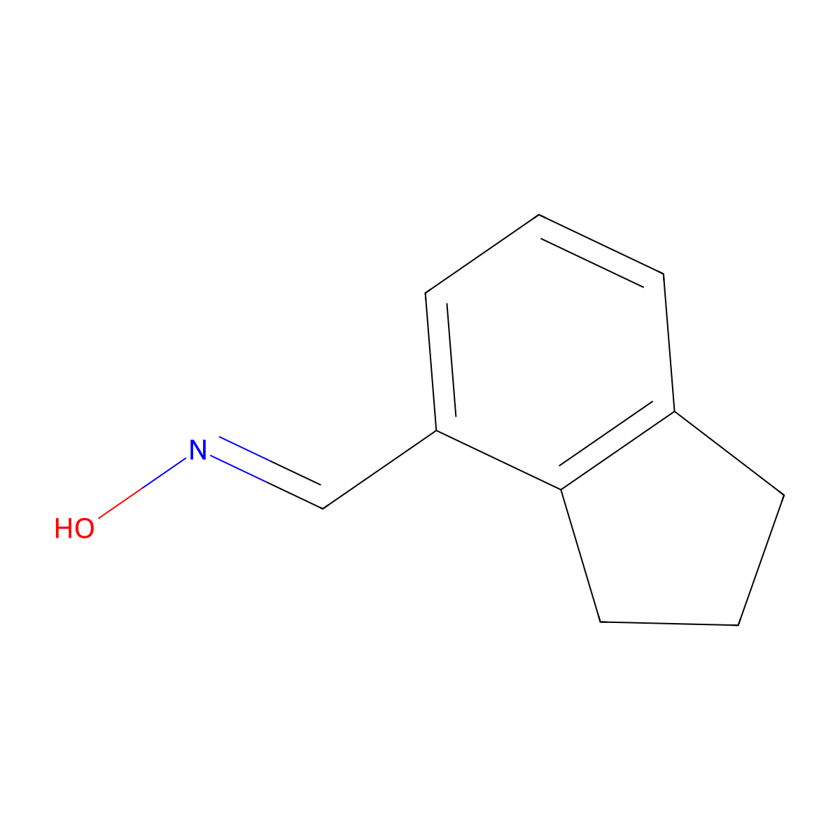 N-[(2,3-dihydro-1H-inden-4-yl)methylidene]hydroxylamine molecular structure, CAS 17450-59-8
