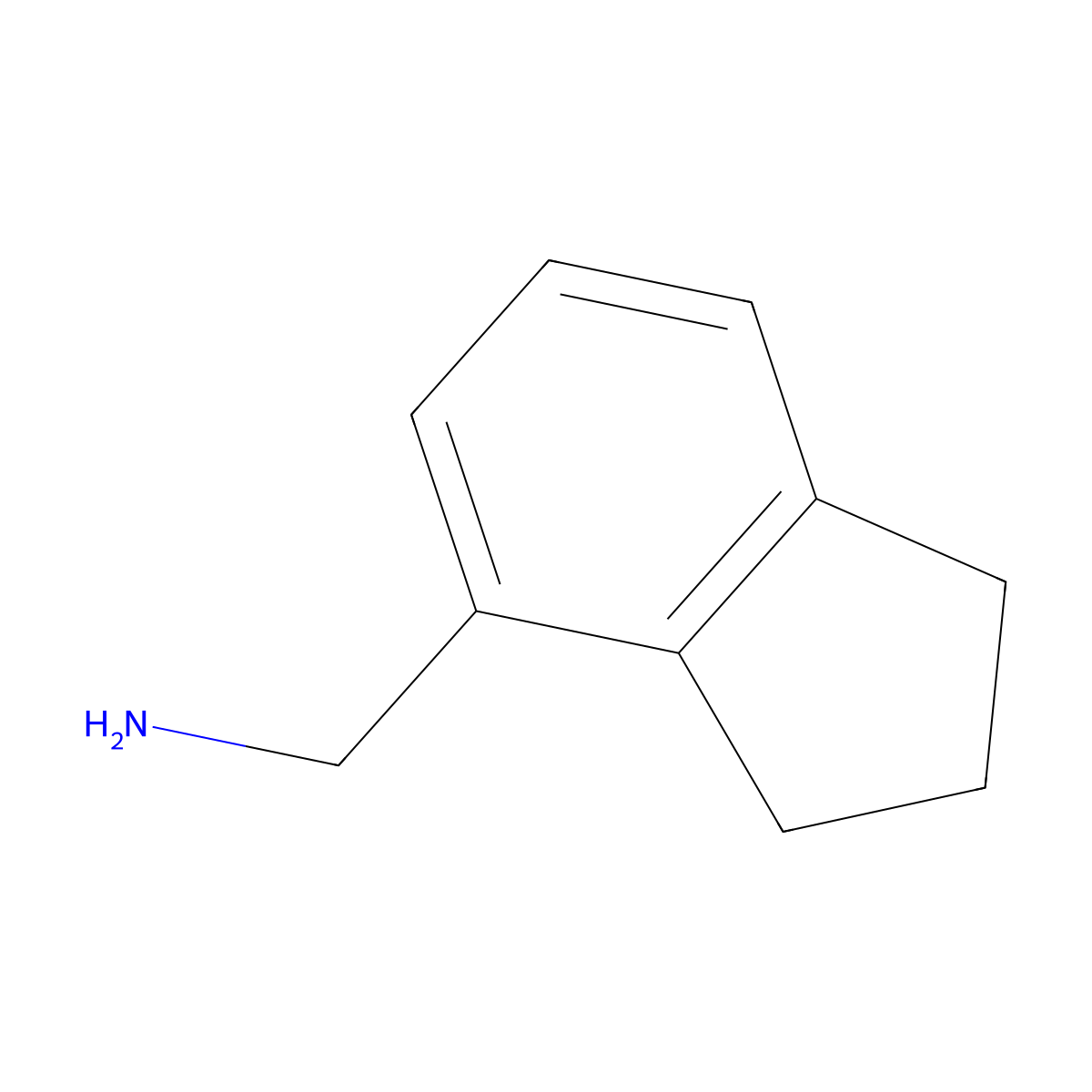 (2,3-dihydro-1H-inden-4-yl)methanamine molecular structure, CAS 17450-60-1