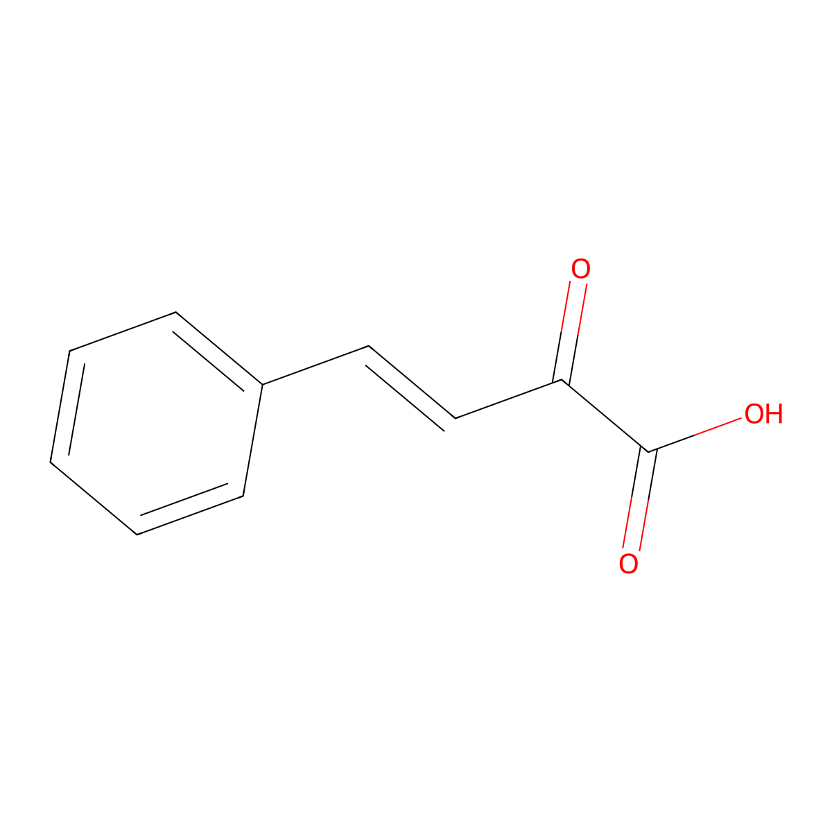 (3E)-2-oxo-4-phenylbut-3-enoic acid molecular structure, CAS 17451-19-3