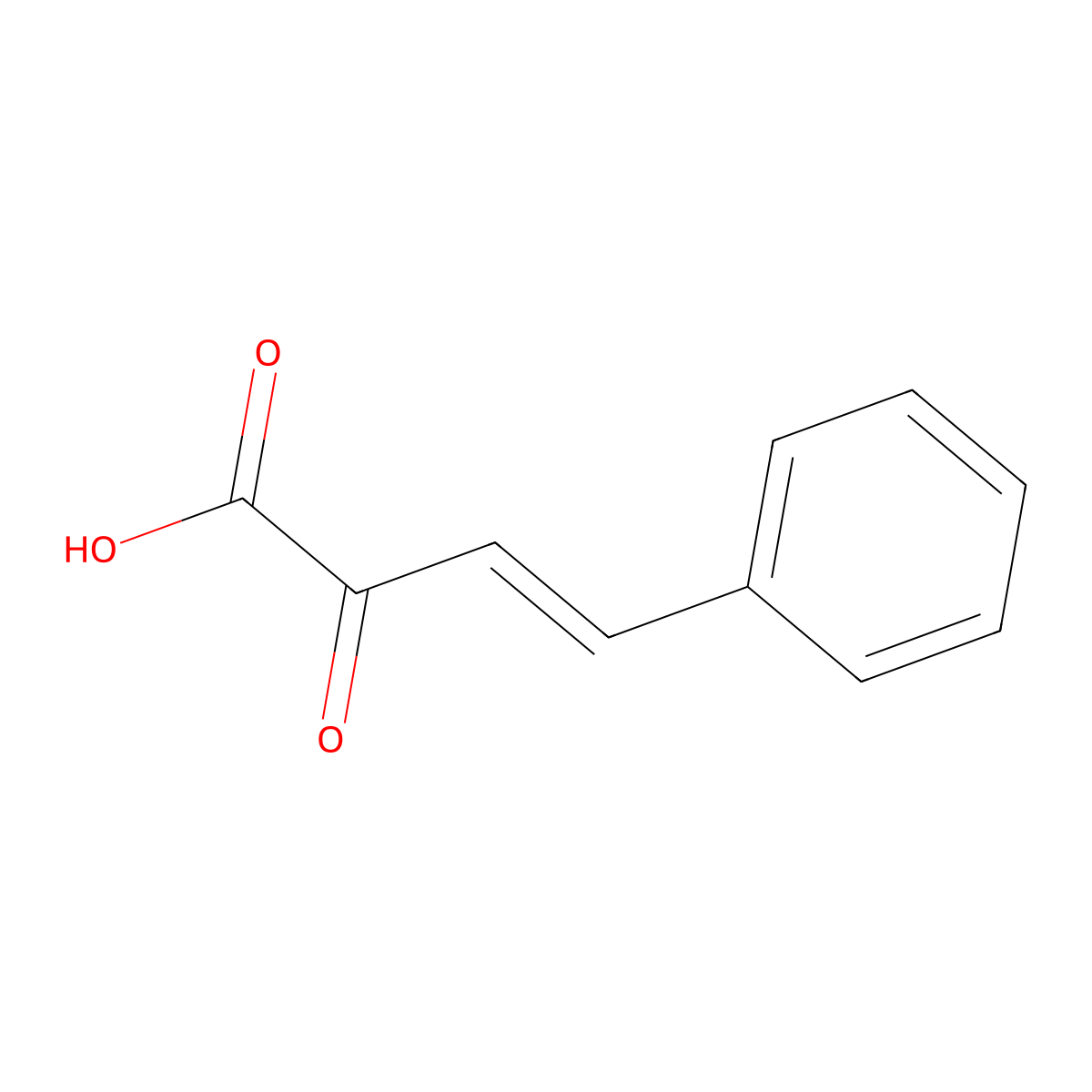 (3E)-2-oxo-4-phenylbut-3-enoic acid molecular structure, CAS 17451-19-3