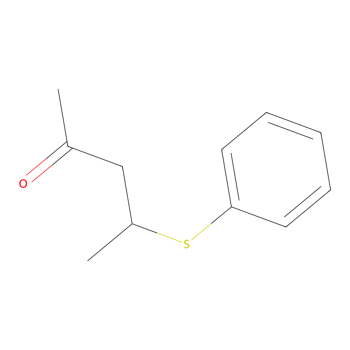 4-(Phenylthio)pentan-2-one molecular structure, CAS 174510-05-5