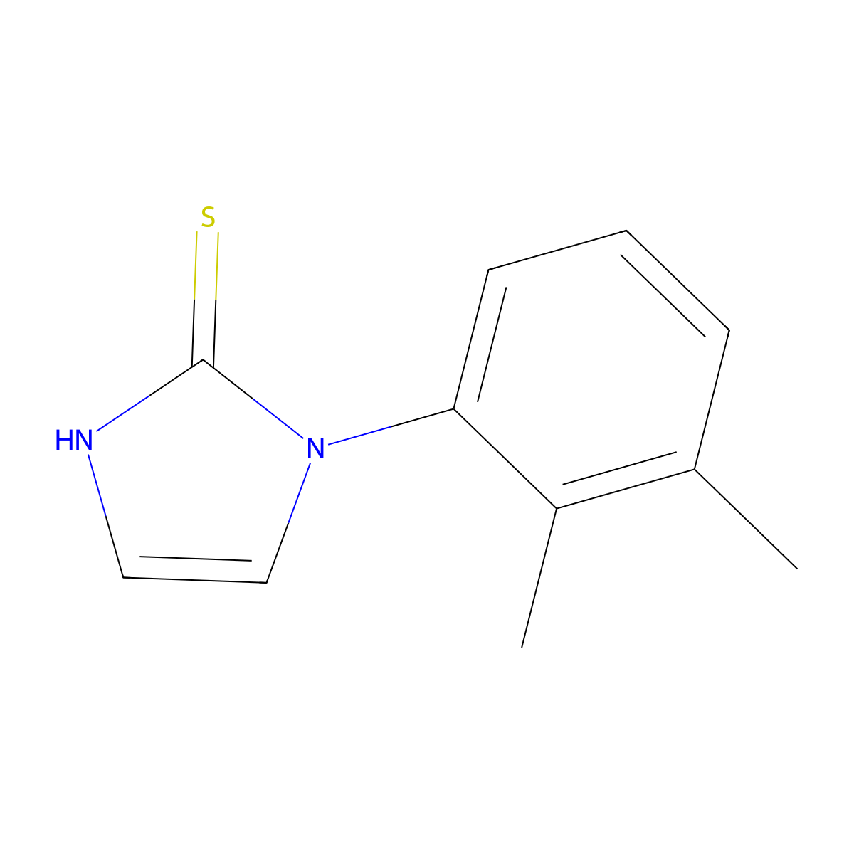 1-(2,3-dimethylphenyl)-1H-imidazole-2-thiol molecular structure, CAS 17452-16-3